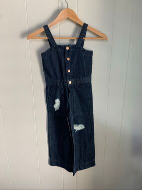 NWT Finding Foxtale Easy Street Denim100% Cotton Jumpsuit Size 6